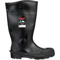 Tingley Pilot„¢ General Purpose Boot, Men's Size 12, 15"H, Steel PR Midsole, Cleated Sole, Black 31341.12